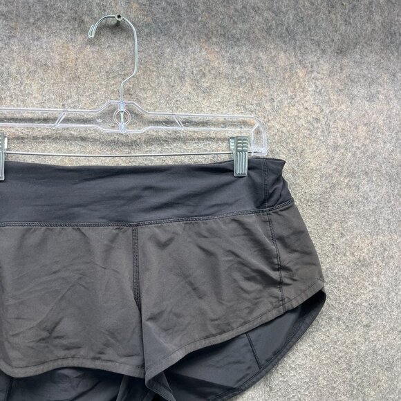 Lululemon Speed Up Shorts Women 6 Black Swift Fabric Running Short - Picture 6 of 10
